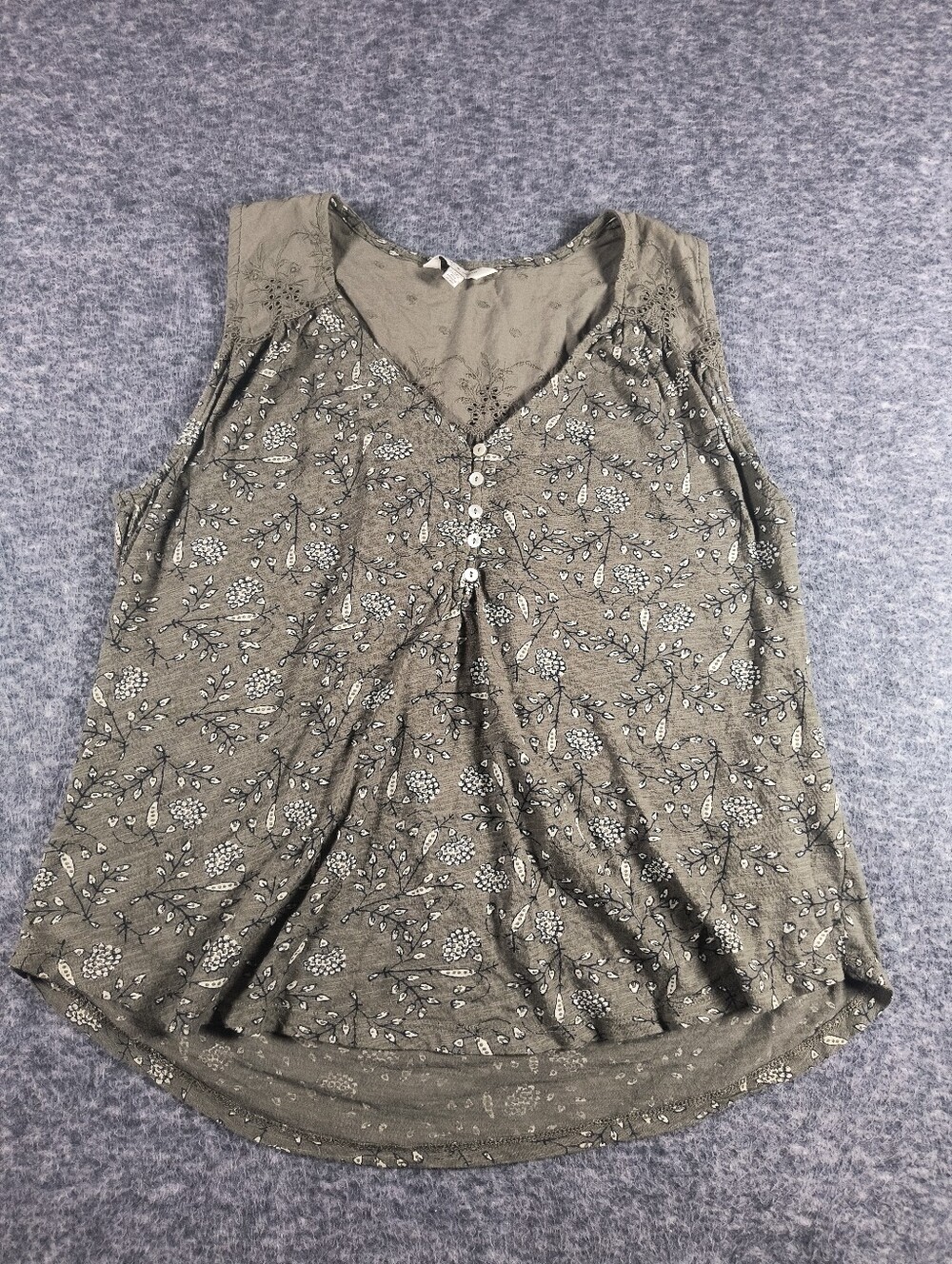 Lucky Brand green tank top, women's medium